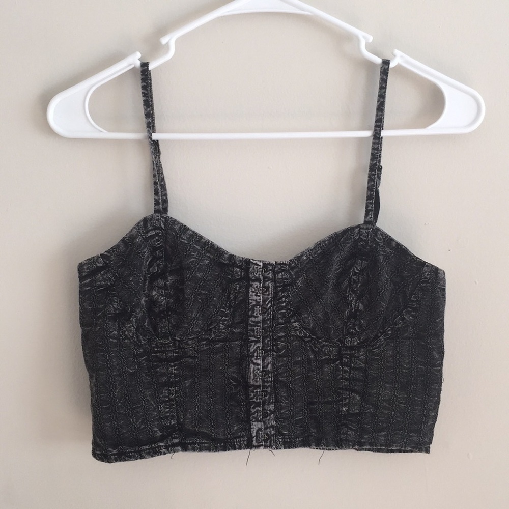 Zumiez Black Denim Bandeau
